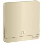 Schneider Electric 施耐德電氣 AvatarOn 10A 單位門鐘圖案按手掣 (沉醉金) (E8331BPL1_WG_C5)